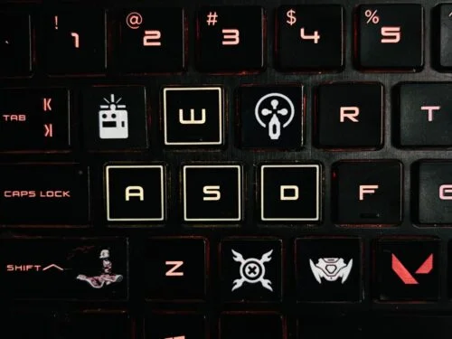 Raze Ability Keyboard Stickers – Valorant Keycap Stickers