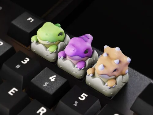 Dino Hatching Keycaps