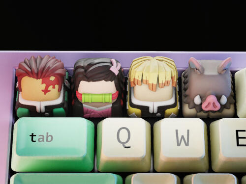 Demon Slayer 3D keycaps